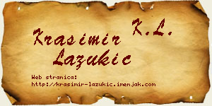 Krasimir Lazukić vizit kartica